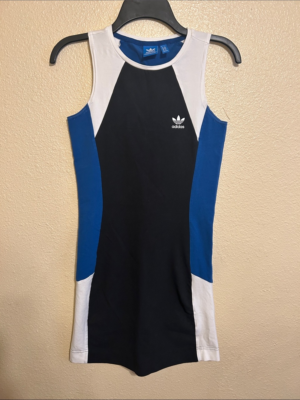 adidas Women’s Black & Blue Colorblock Dress
